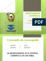 Monografía Científica para Posgrado