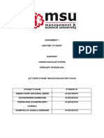 Cardiovascular System Assignment