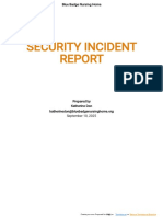 Security Incident Report Template