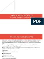 AppSec A4-XML External Entities (XXE)