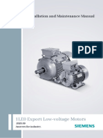 Operating Instructions 1LE0 Export Low-Voltage Motors