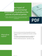 3.1.5 Effect of Increasing Environmental Awareness On The Policies of Political Parties