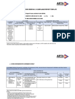 Administrative Order No. 23 Compliance Report Template