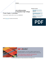 Development of Cast Resin Multisecondary 1600kVA Transformer For Regulated High Voltage Power Supply - A Prototype