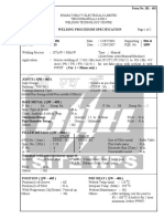 Form No. 101 - 401 Bharat Heavy Electricals Limited Tiruchirappalli-620014 Welding Technology Centre Page 1 of 2