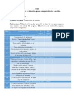 Instrumento de Evaluación para Composición de Canción