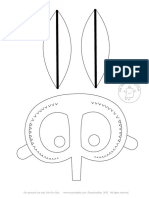 Mrprintables Printable Mask Halloween Moth Blank