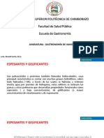 6) Gastronomía de Vanguardia II - GELIFICACIONES Y SUSPENSIONES