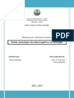 Etude Syntaxique Des Interrogatives en Amzighe