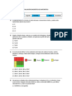 Prueba Diagnóstico 2° Secundaria 2021