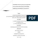 Investigar Sobre El Concepto de Interrupción en Los Microcontroladores (Interrupciones Externas Tipo Into, Int1 y Por Cambio en Pines) .