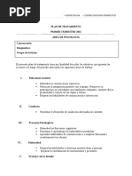 PLAN DE TRATAMIENTO CET - Psicologia