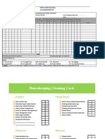 Housekeeping Room Attendant Worksheet