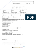 Devoir de Synthèse N°1 1er Semestre - Math - 3ème Economie & Gestion (2018-2019) MR Taieb Gharbi