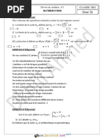 Devoir de Synthèse N°1 1er Semestre - Math - 3ème Economie & Gestion (2018-2019) MR Dkhili Ahmed