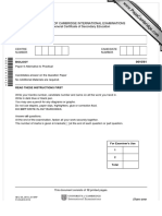 University of Cambridge International Examinations International General Certificate of Secondary Education