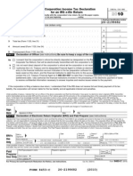 U.S. Corporation Income Tax Declaration For An IRS E-File Return