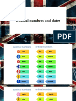 Ordinal Numbers and Dates