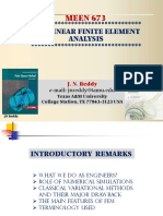 MEEN 673: Nonlinear Finite Element Analysis