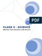 Science MCQ - Class 10 (Completed)