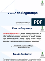 Aula 2 - Fator de Segurança