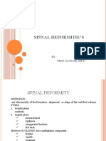 Spinal Deformitie'S: BY, Neha Gaggar (MPT)