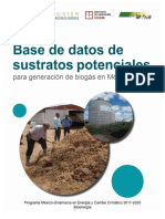 Base de Sustratos para Generación de Biogás en México