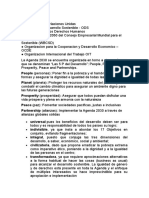 La Agenda 2030 Se Encuentra Organizada en Torno A Cinco Esferas Que Se Denominan