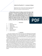 Design of A High Altitude Fixed Wing Mini UAV - Aerodynamic Challenges