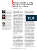 Collapse Potential of Partly Saturated Sandy Soils From Mozal, Mozambique