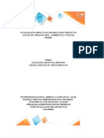 Plantilla Excel - Evaluación Proyectos