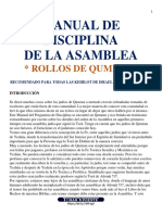 Manual de Disciplina de La Asamblea - Rollos de Qumram