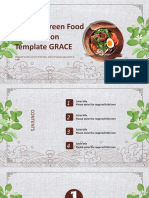 Healthy Green Food Presentation Template GRACE