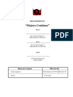 Procedimiento de Mejora Continua-Ejemplo