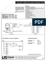 Encoder To Microprocessor Interface Chip Chips: Features: Description