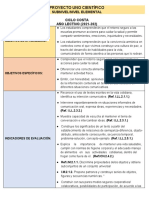 Proyecto Uno Científico - Cuarto