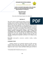 Surveying Metacognitive Reading Strategies Awareness of Fifth-Semester English Department Students Dina Damayanti Sofyan A. Gani Teuku Zulfikar