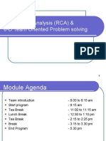 Root Cause Analysis (RCA) & 8-D Team Oriented Problem Solving