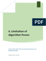 Limitation of Algorithm Power: Data Structres and Algorithms (19ecsc201)