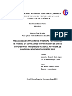 Universidad Nacional Autónoma de Nicaragua, Managua Centro de Investigaciones Y Estudios de La Salud Escuela de Salud Pública