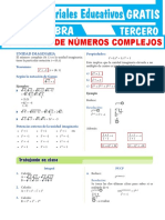 Ejercicios de Números Complejos para Tercer Grado de Secundaria