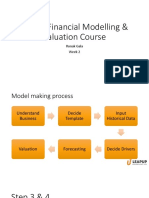 Online Financial Modelling & Valuation Course: Ronak Gala Week 2