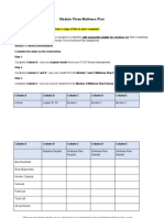 Nmodule Three Wellness Plan