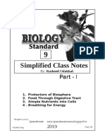 Biology Class 9 Kerala Notes Part 1 (English Medium) by Odakkal