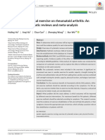 The Effect of Physical Exercise On Rheumatoid Arthritis. An Overview of Systematic Reviews and Meta Analysis.