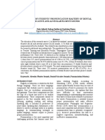 An Analysis of Students' Pronunciation Mastery of Dental Fricative and Alveolar Plosive Sounds