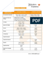 Horario Missas - Mass Times - Funchal 2021