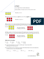 Exploration: Multiplying Integers: Two Sets of Three Positive Items