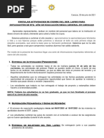 Circular 5to. Año Cierre 3er. Laspo