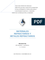 Materiales para Ing Materiales Refractarios